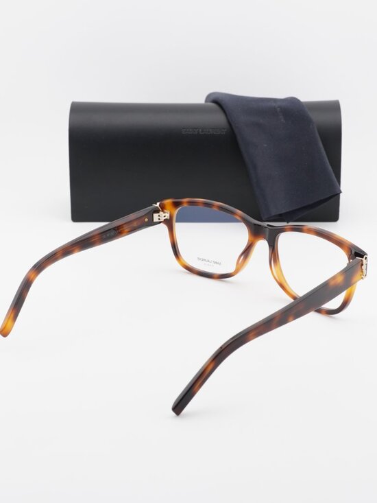 Saint Laurent SLM132 006 Square Eyeglasses – Havana 55mm main image 10